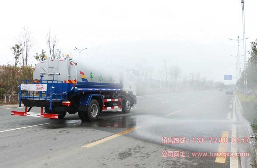 東風153 12噸灑水車高位花灑實拍圖片.jpg